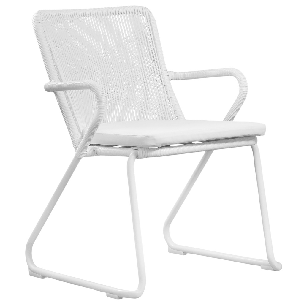 [WC-609W] Indaaba Dining Chair | White