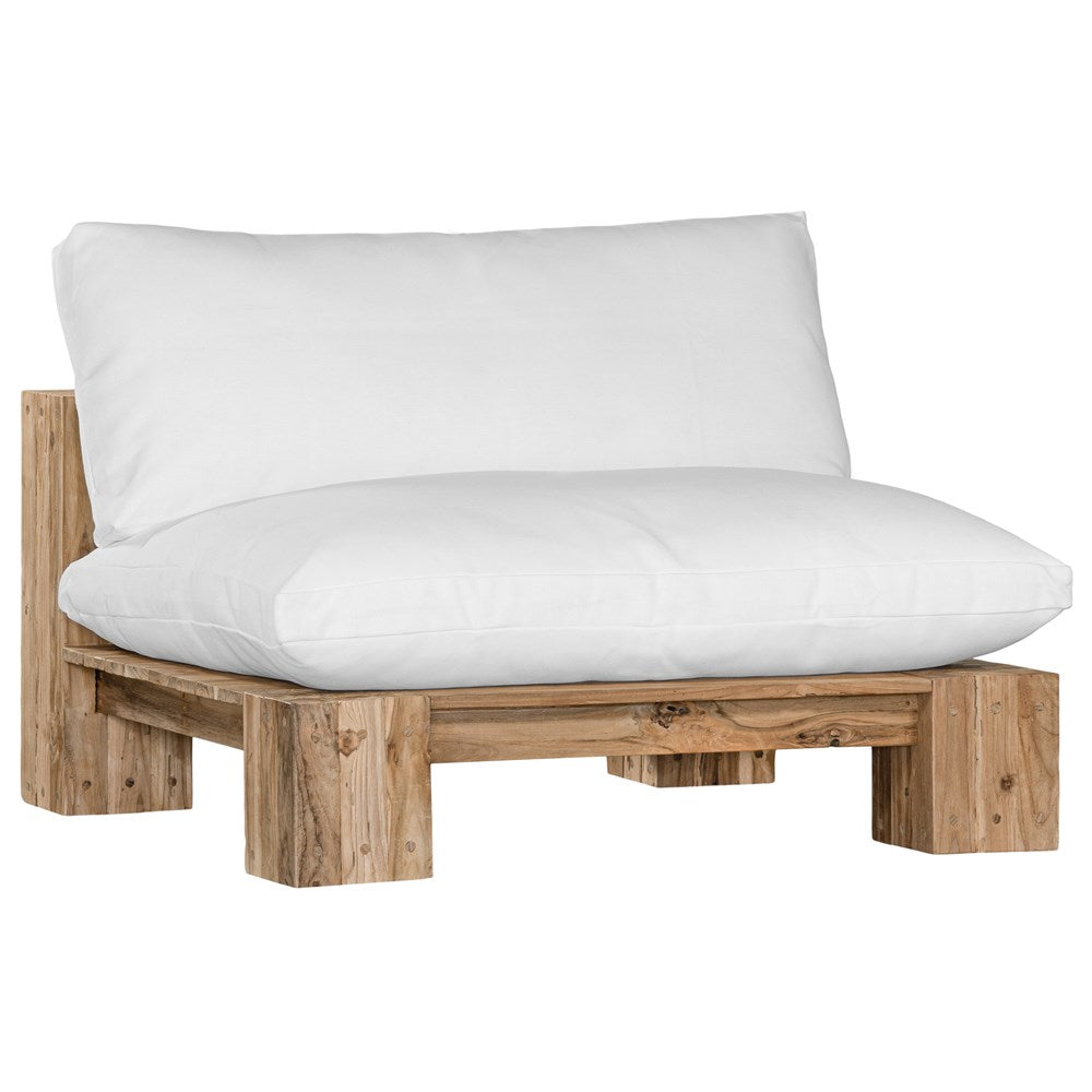 [WC-756CLW] Simbah Sofa Single Seater Cover | Luxury White