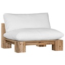 Simbah Sofa Single Seater Cover | Luxury White