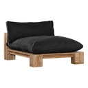 Simbah Sofa Chaise Cover | Luxury Black