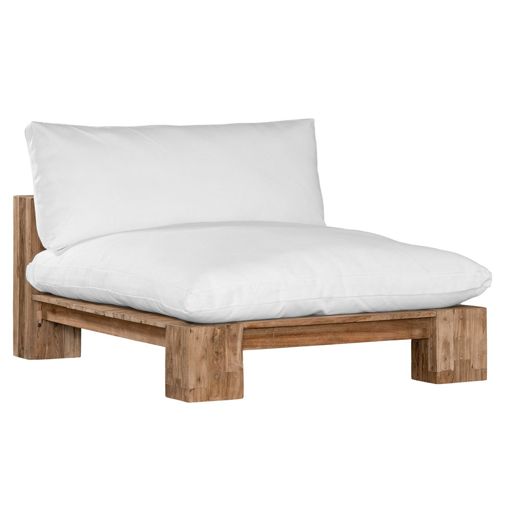 [WC-757CLW] Simbah Sofa Chaise Cover | Luxury White
