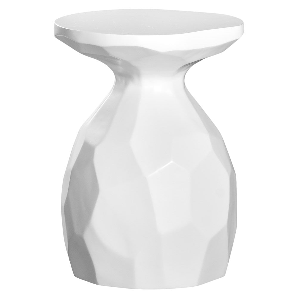 [WC-836W] Mokolo Stool | White Resin