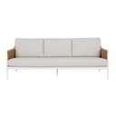 Delphi 3 Seater Sofa - Coconut - Natural Weave