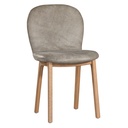 Trulli Dining Chair | Buffalo Leather | Earthy Grey