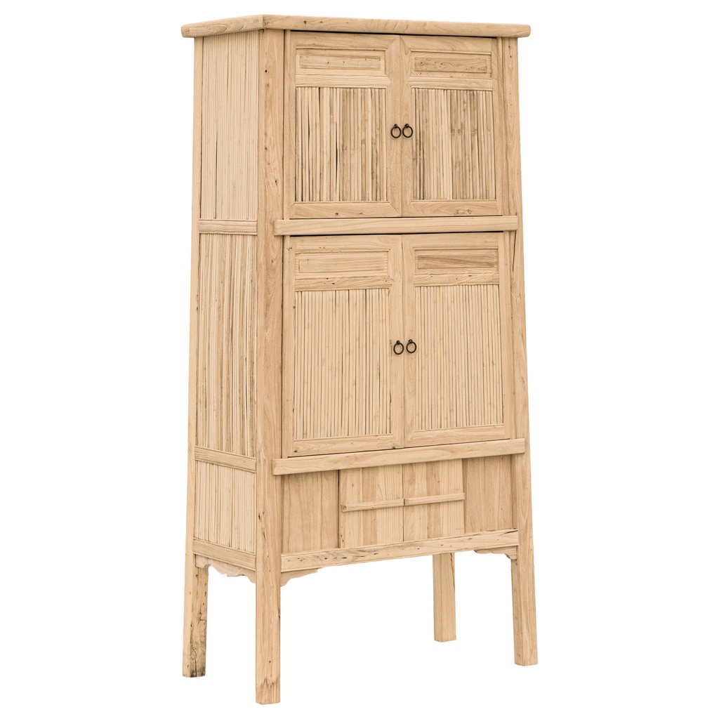 [YL-005B] Bamboo Tall Cabinet | Blonde