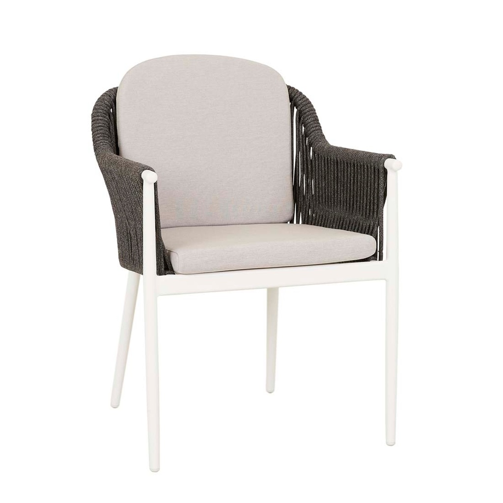 [DELPHI-DINING-ARMCHAIR-ASH-CHARCOAL-ROPE-CH-DELPHI-ARM-CHARCOAL-ROPE] Delphi Dining Armchair - Ash - Charcoal Rope