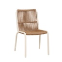 Delphi Sands Dining Chair - Natural Weave - Ivory White