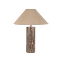 Easton Aurora Table Lamp - Mocha Travertine - Latte