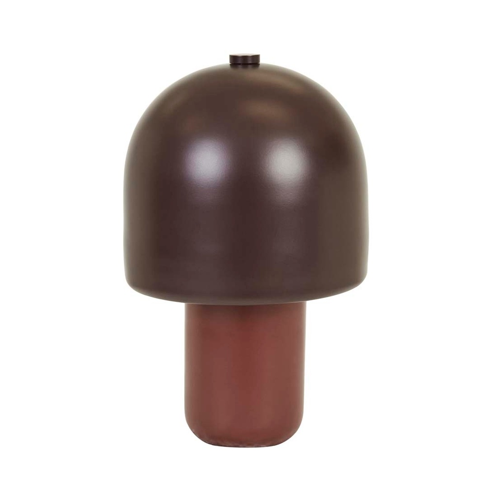 [EASTON-BUTTON-TABLE-LAMP-BERRY-BURGUNDY-LAMP-EASTON-BUT-TBL-BURGUNDY] Easton Button Table Lamp - Berry - Burgundy
