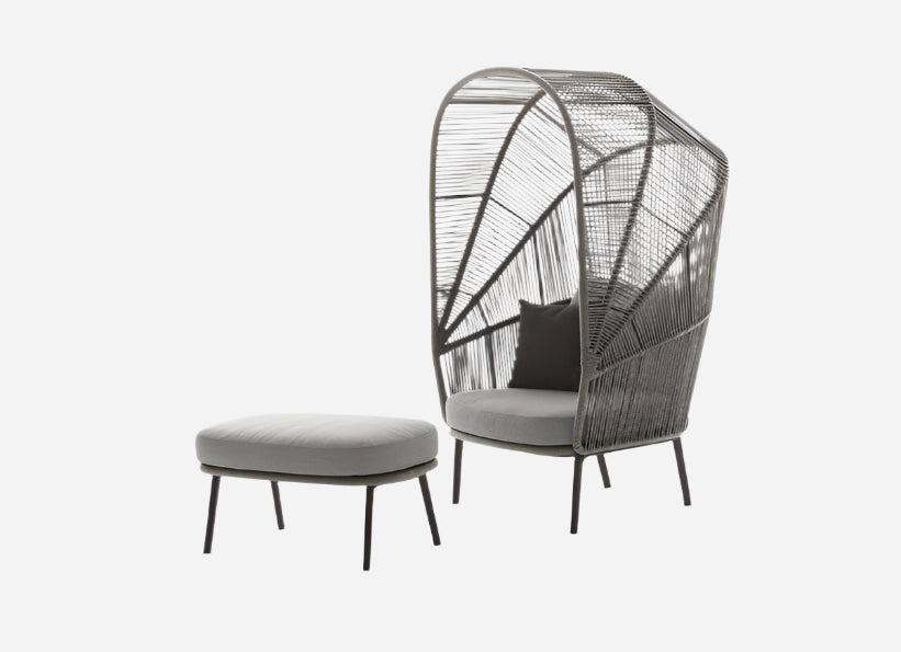 [5289200287909] RILLY Cocoon Chair & Footstool