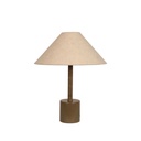 Easton Collins Table Lamp - Olive Green - Ecru