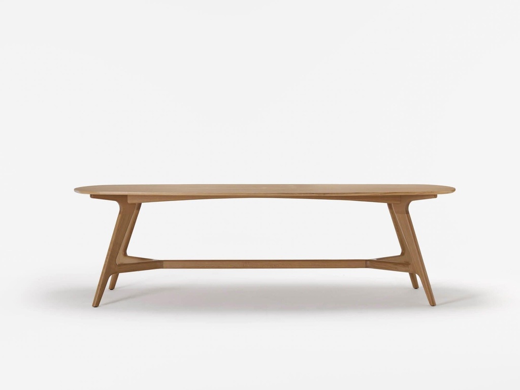 [7891074056420] Johanna Elliptical Timber Table