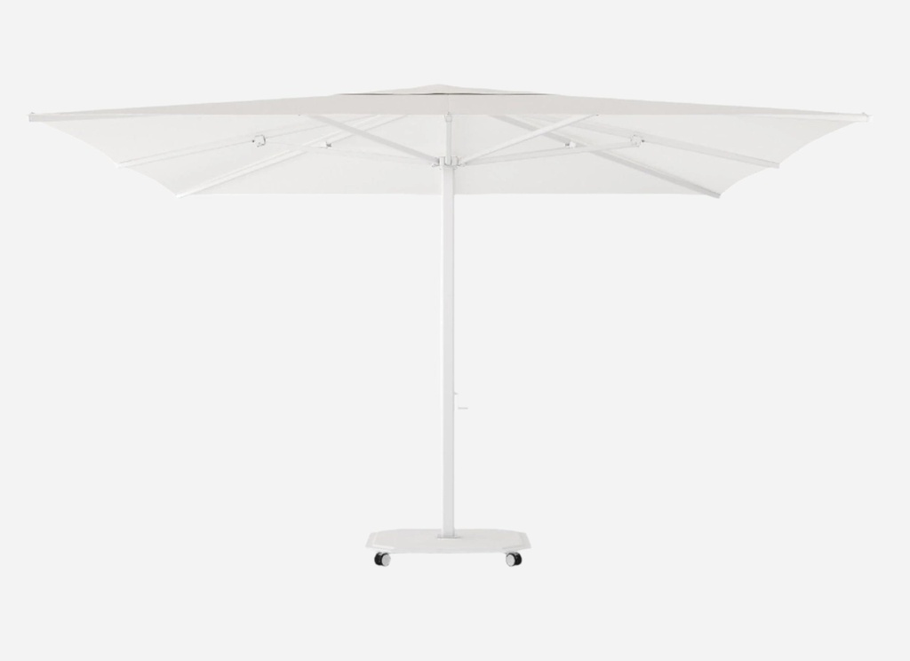 [8418267201764] Caractere 400cm Centre Pole Umbrella in White