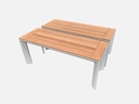 Addis Aluminium Benches in White (2)