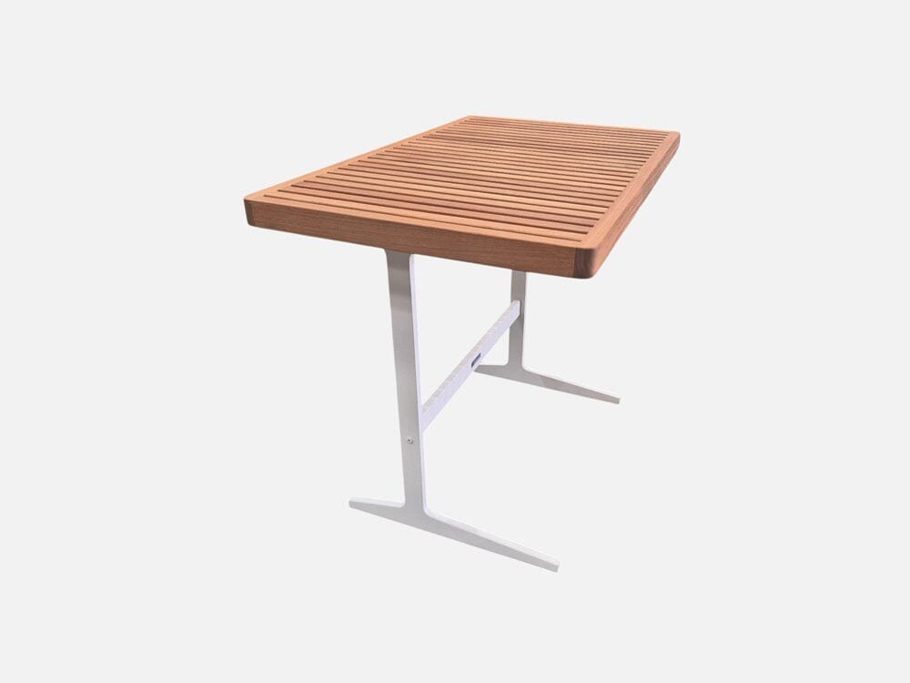 [8730567147748] Grid Side Table in White