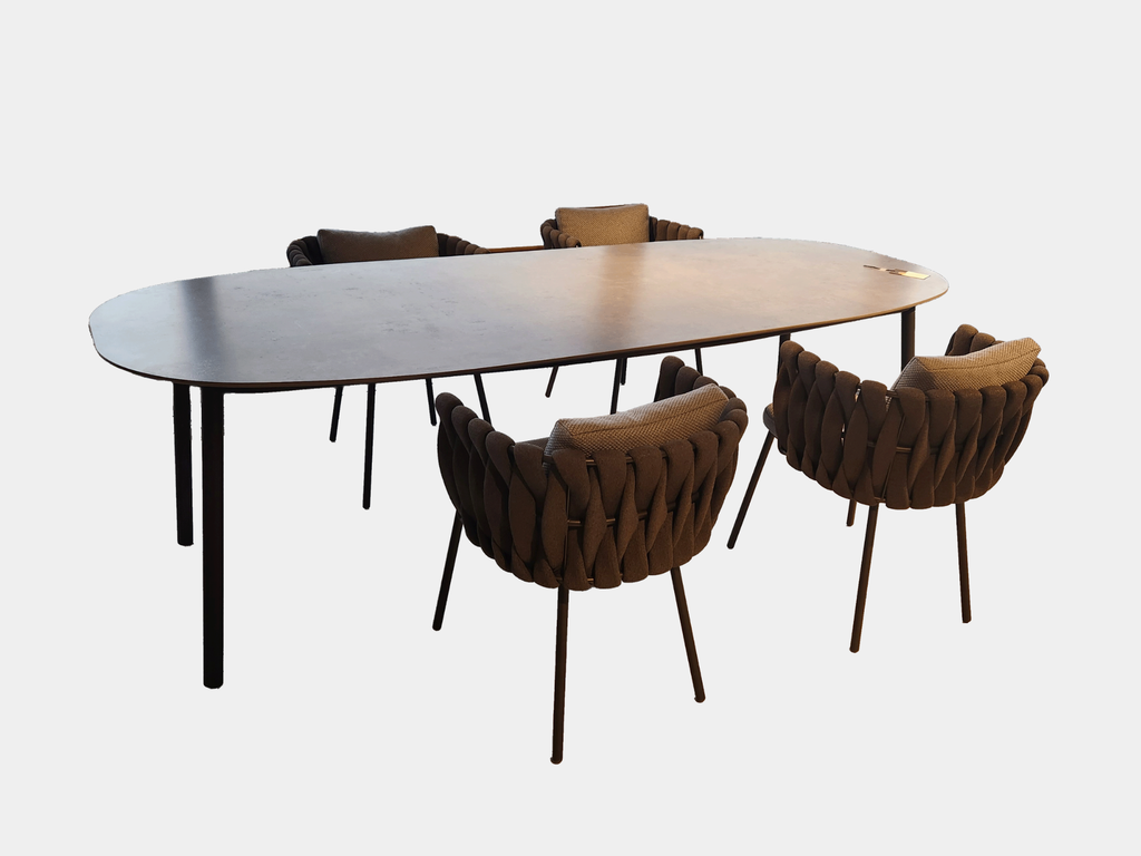 [8859885600996] Tosca Dining Table | 240cm Piombo