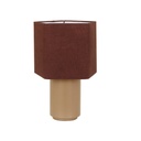 Easton Hex Table Lamp - Mushroom - Coco