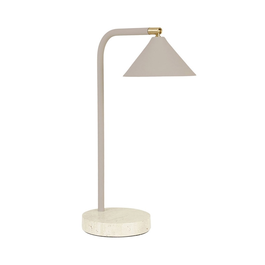 [EASTON-HORIZON-DESK-LAMP-TRAVERTINE-TAUPE-LAMP-EASTON-HORZ-DSK-TAUPE] Easton Horizon Desk Lamp - Travertine - Taupe