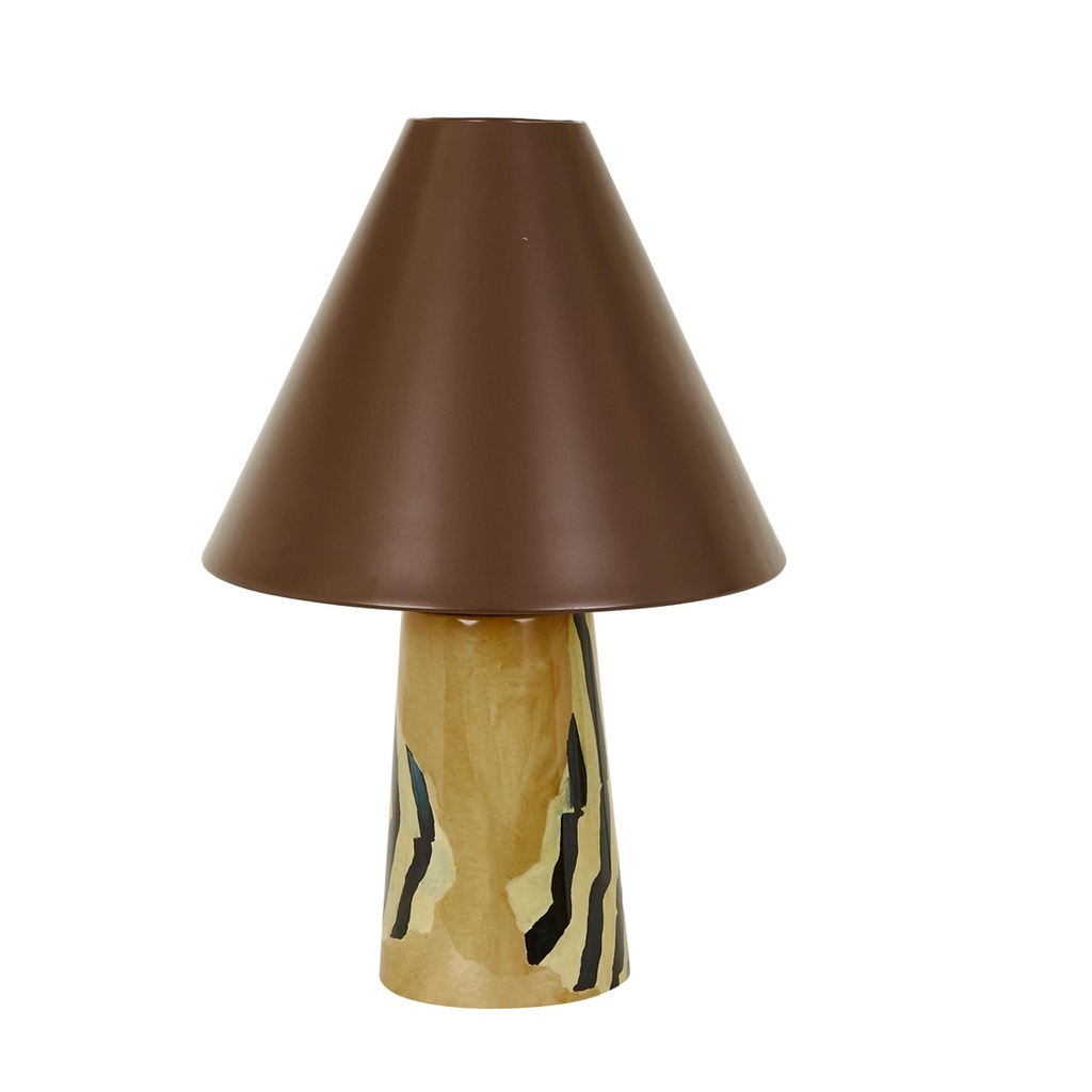 [EASTON-LEDGER-TABLE-LAMP-WILD-UMBER-LAMP-EASTON-LEDG-TBL] Easton Ledger Table Lamp - Wild Umber
