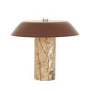 Easton Luna Table Lamp - Brown Marble - Brunette