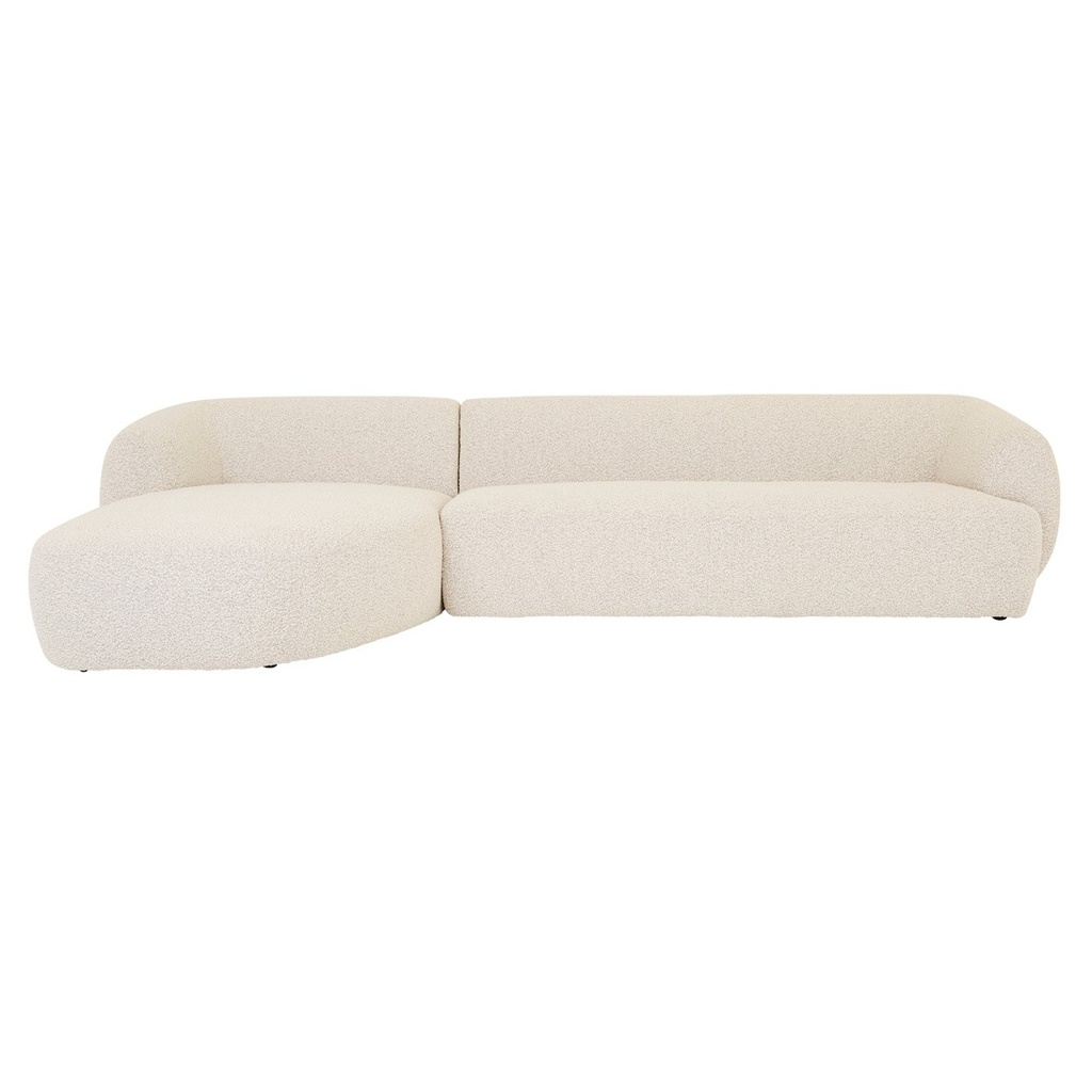 [SOF-MAD-SLO-LFT-CHS-SET-GREY-SPECKLE-BOUCLE] Madrid Slope Left Chaise Sofa Set - Grey Speckle Boucle