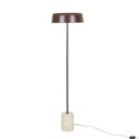 Easton Marquee Floor Lamp - Travertine - Burgundy