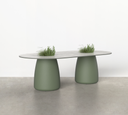 Correa Pill Table – Porcelain with Planter