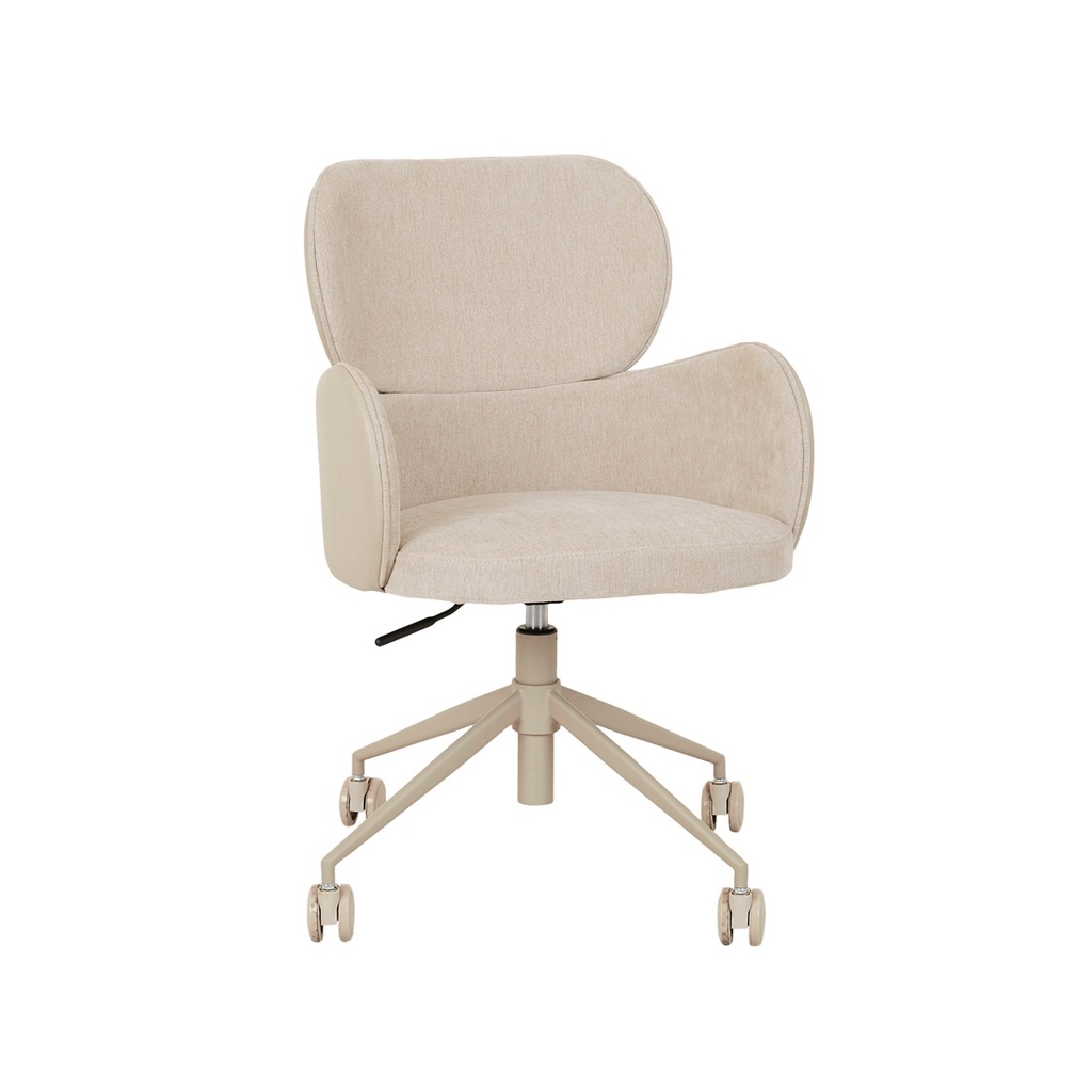 [EDWIN-OFFICE-CHAIR-ALMOND-MILK-SANDSTONE-PU-CH-EDWIN-OFF-SANDSTONE-PU] Edwin Office Chair - Almond Milk - Sandstone PU