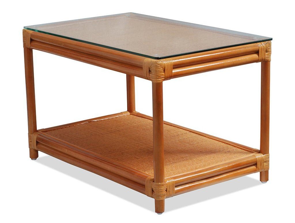 Cancun Natural Cane Coffee Table - Rectangle