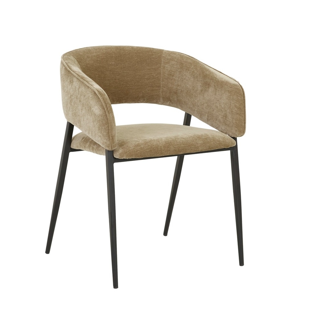 [ELIZA-DINING-ARMCHAIR-SOFT-RUSSET-BLACK-METAL-CH-ELIZA-ARM-BLACK-METAL] Eliza Dining Armchair - Soft Russet - Black Metal