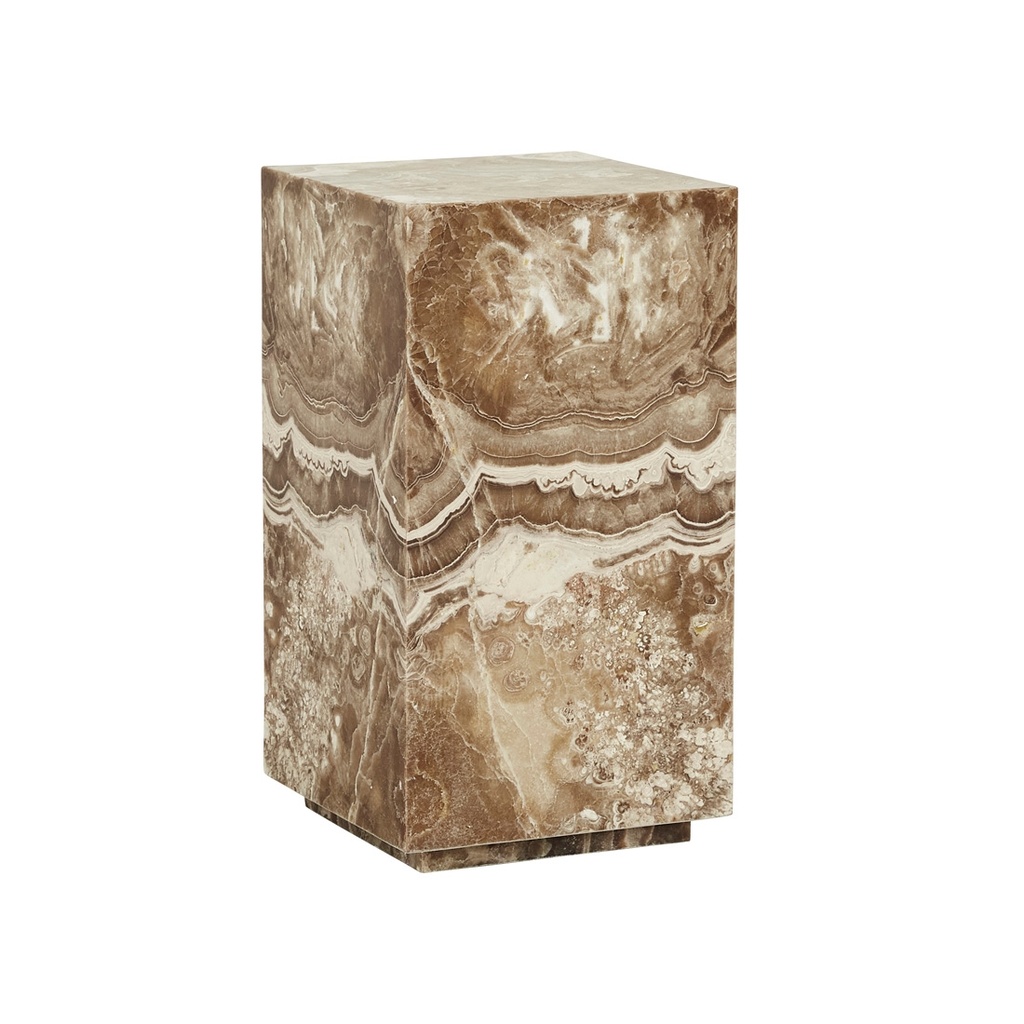 [ELLE-BLOCK-LOW-PLINTH-ESPRESSO-ONYX-DEC-ELL-BLO-PLI-650] Elle Block Low Plinth - Espresso Onyx
