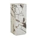 Elle Block Tall Plinth - Matt Ocean Marble