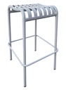 Stripe Backless Barstool