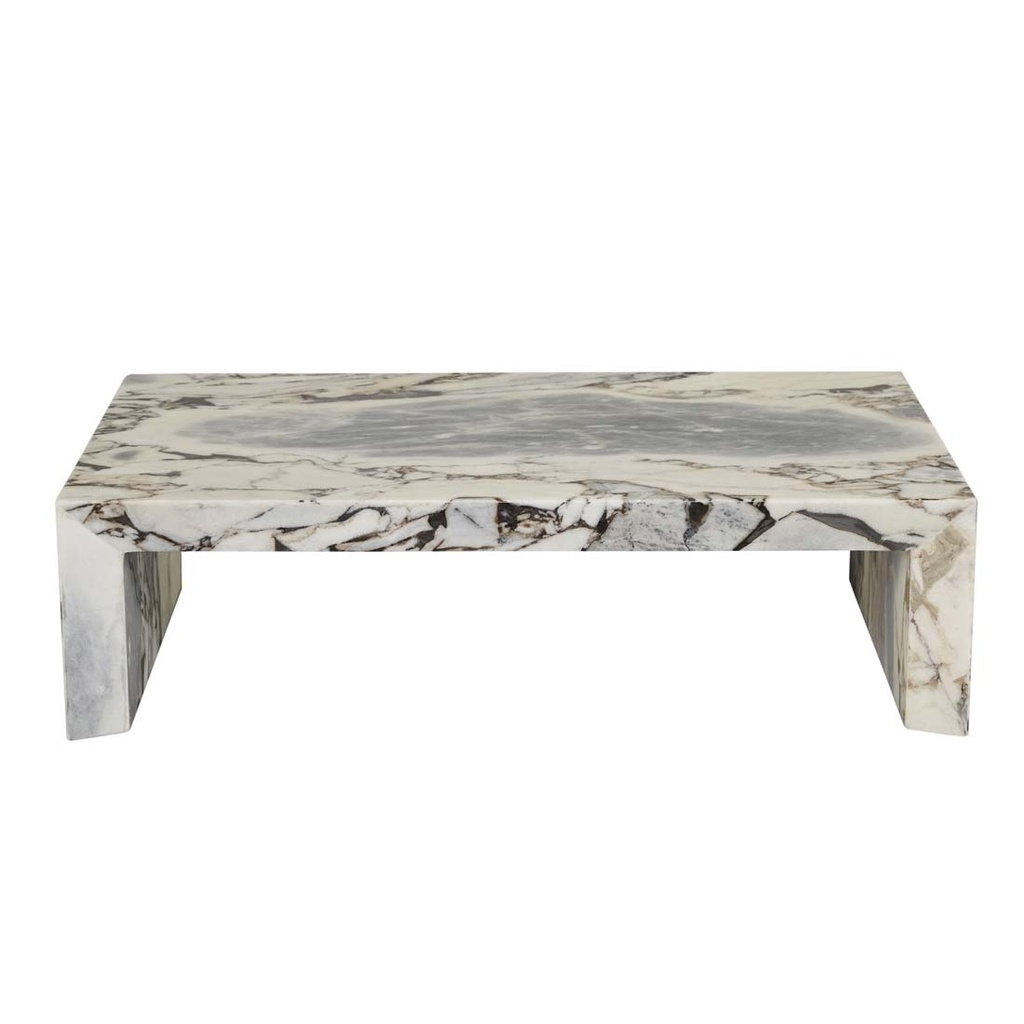 [ELLE-MONUMENT-COFFEE-TABLE-MATT-OCEAN-MARBLE-CTR-ELL-MON] Elle Monument Coffee Table - Matt Ocean Marble