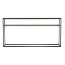 Elle Slim Console - Matt Ocean Marble - Black Metal