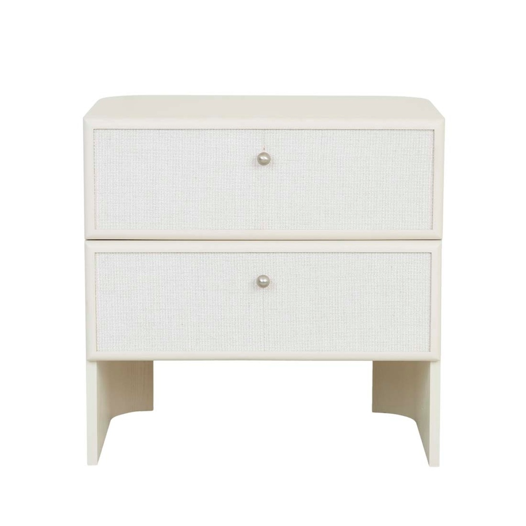 [ELODIE-2-DRAWER-BEDSIDE-SHELL-SIDE-ELO-2DW-X] Elodie 2 Drawer Bedside - Shell
