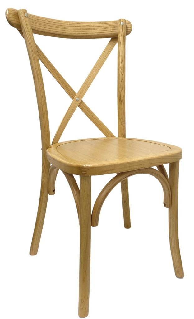 [NF010048 BB] In Stock - Athena One Cross Back Chair - Solid Timber Seat