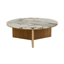 Elsie Coffee Table - Matt Ocean Marble - Natural Ash