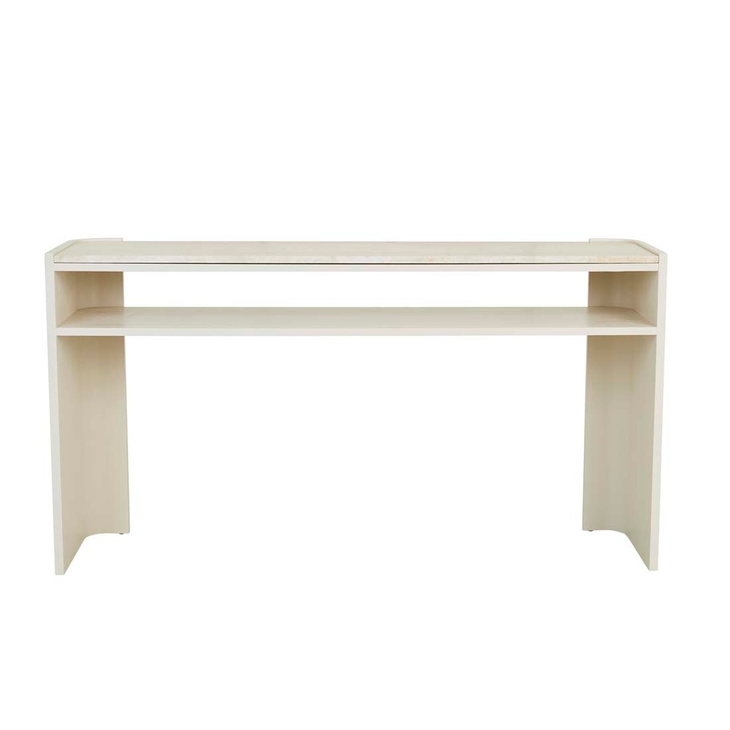 [ELSIE-MARBLE-CONSOLE-MARBLE-LARGE-SHELL-CONS-ELSIE-MAR-X] Elsie Marble Console - Shell
