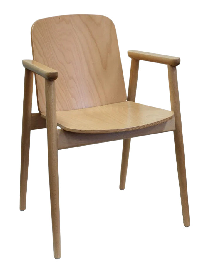 [NF060115] PAGED B-4390  'Ainslee Prop' Bentwood Arm Chair