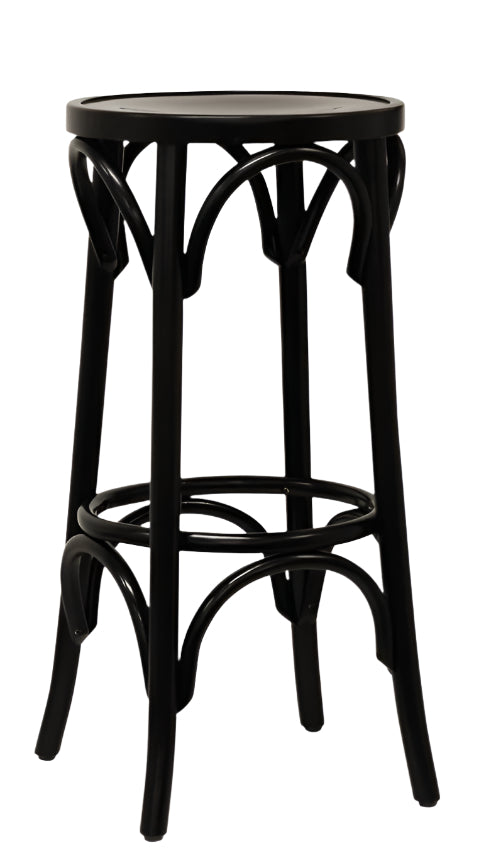 In Stock - PAGED C-4375 'Dublin B' Bentwood Stool - Black