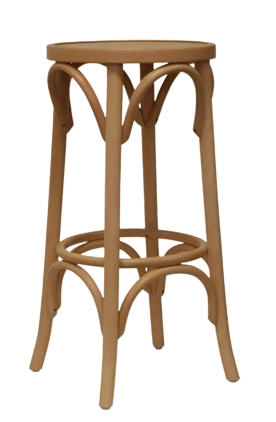 In Stock - PAGED C-4375 'Dublin B' Bentwood Stool - Natural