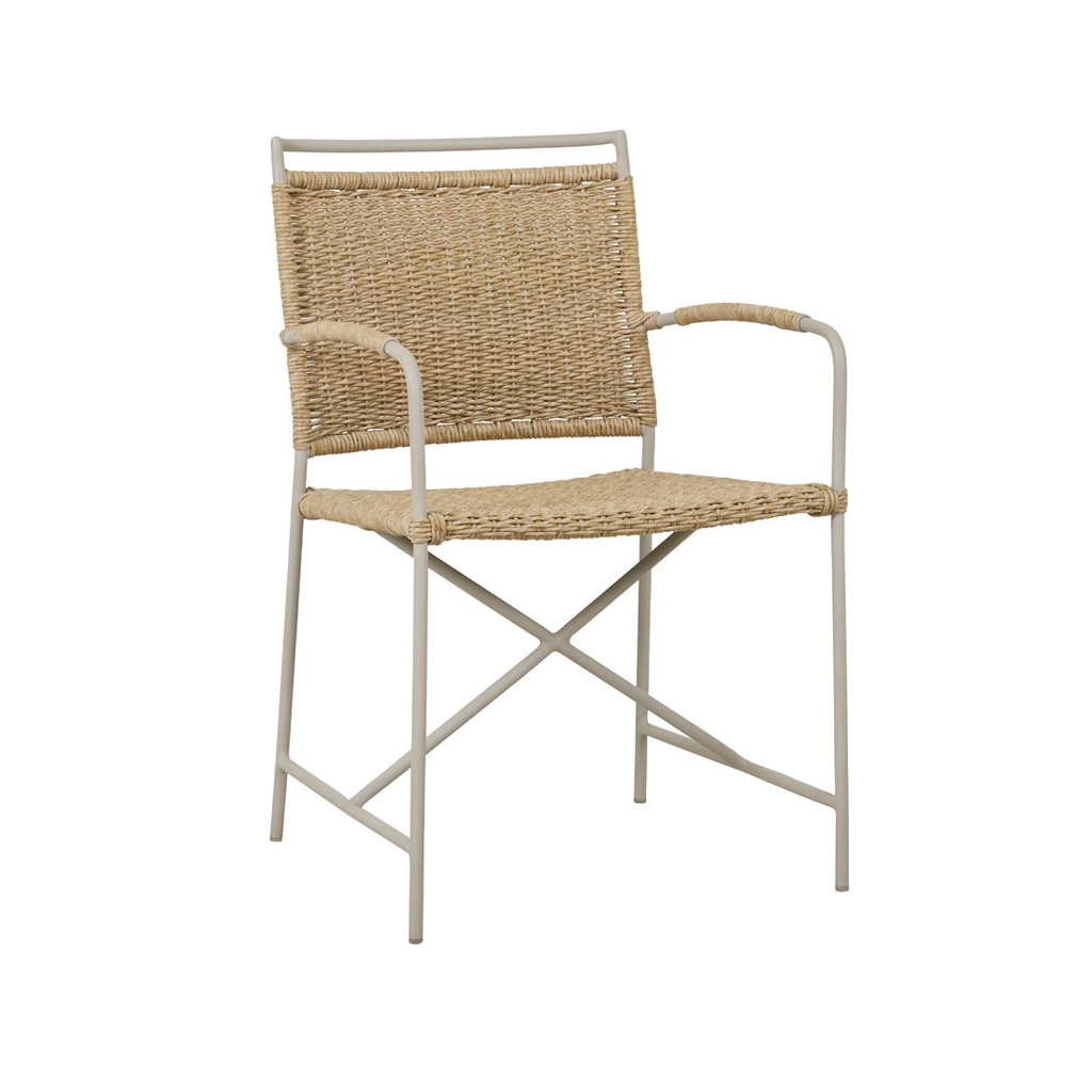 [ESME-DINING-ARMCHAIR-SAGEBRUSH-LINEN-METAL-CH-ESME-ARM-LINEN-METAL] Esme Dining Armchair - Sagebrush - Linen Metal