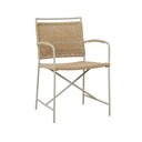 Esme Dining Armchair - Sagebrush - Linen Metal