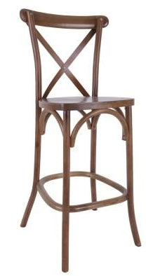 Athena One Cross Back Bar Stool