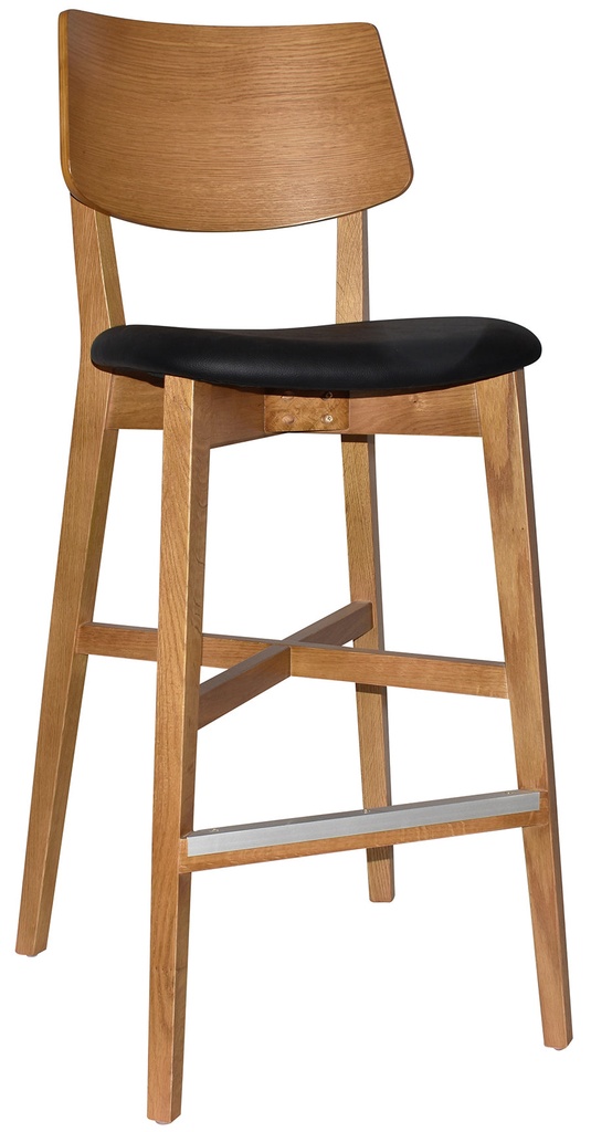 Toorak Timber Bar Stool - Uph Seat | In Stock