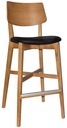Toorak Timber Bar Stool - Uph Seat | In Stock
