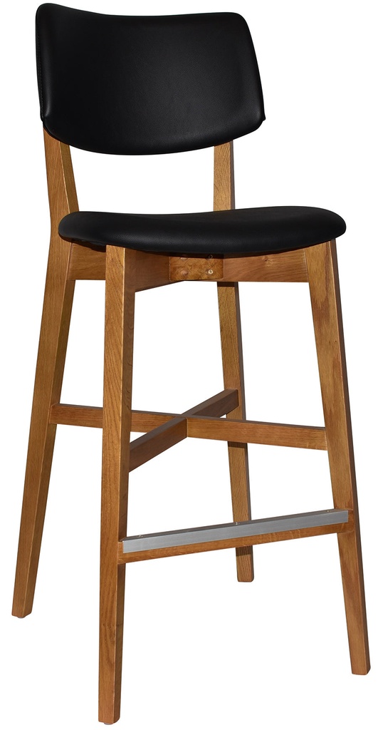 Toorak Timber Bar Stool - Uph Seat & Back | In Stock
