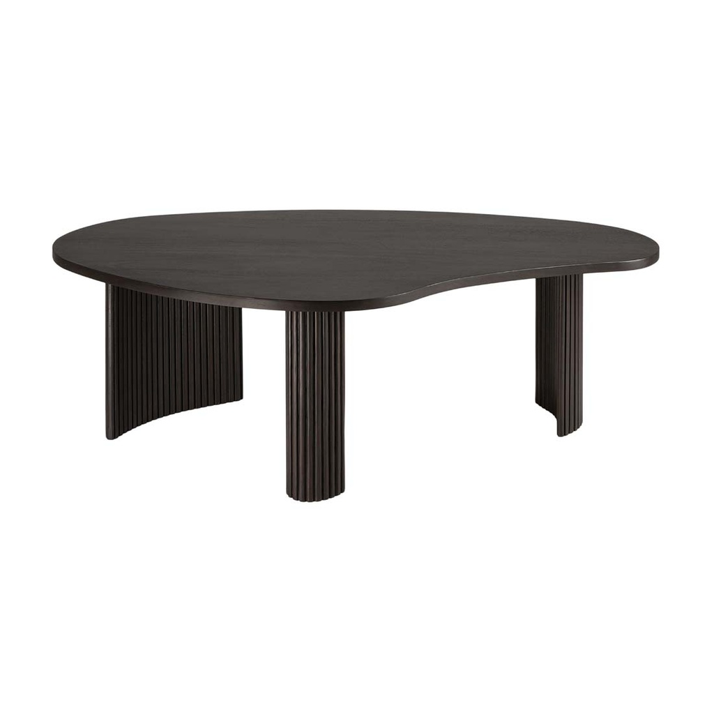 [ETHNICRAFT-BOOMERANG-COFFEE-TABLES-DARK-BROWN-MAHOGANY-CT-ETH-BOOM-X] Ethnicraft Boomerang Coffee Tables - Dark Brown Mahogany