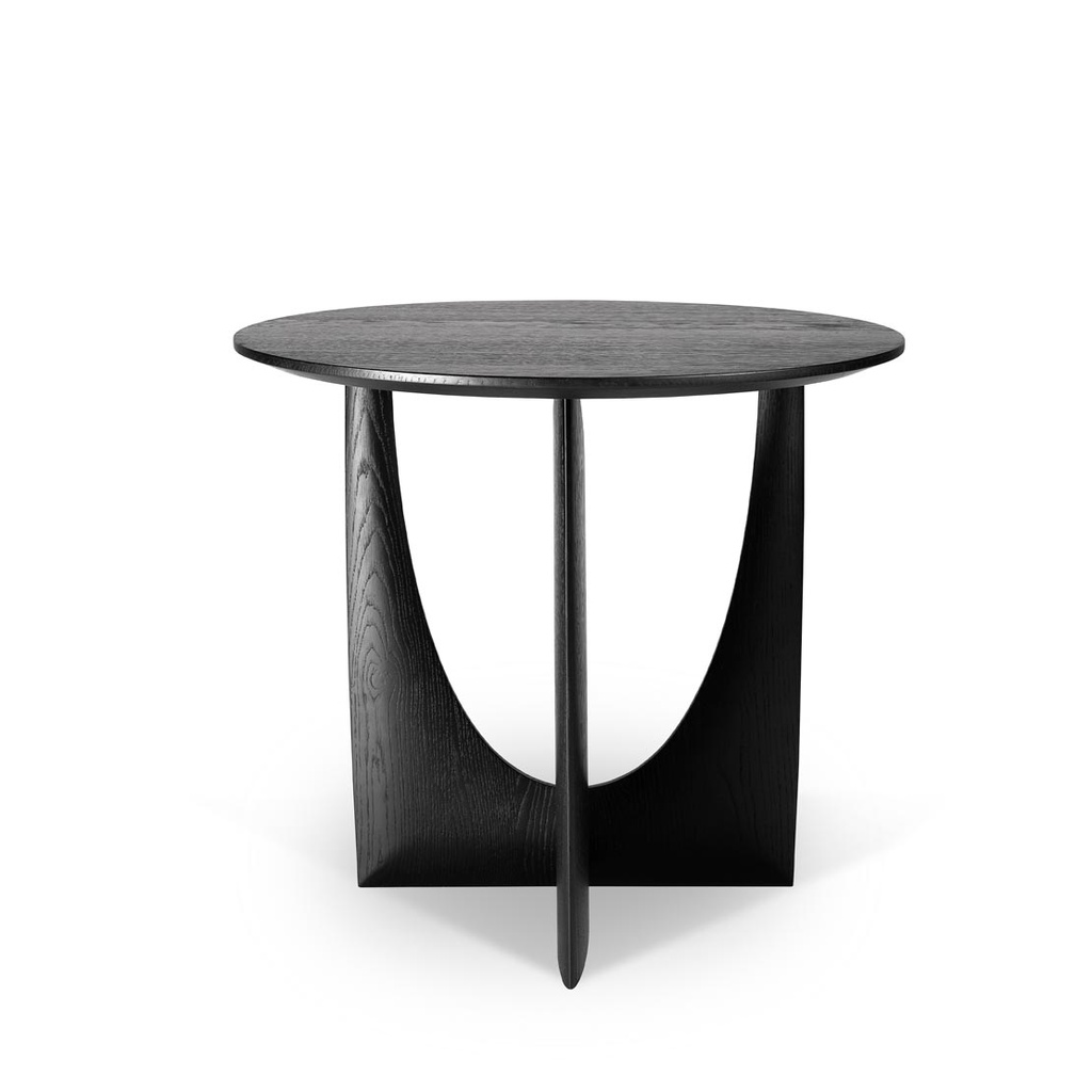 [ETHNICRAFT-GEOMETRIC-SIDE-TABLE-BLACK-OAK-LTO-ETH-GEO] Ethnicraft Geometric Side Table - Black Oak